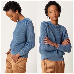 Demylee Chelsea Organic Cotton Sweater- Denim Blue